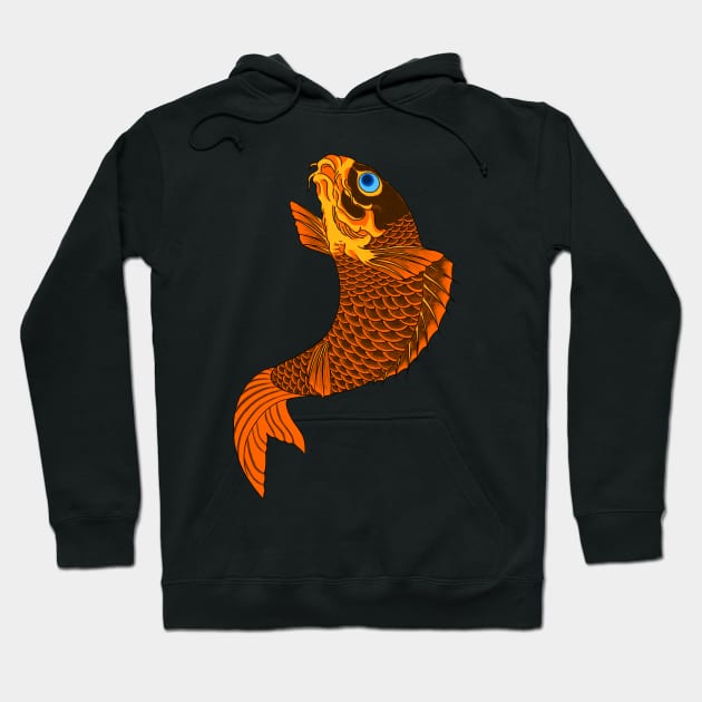 Japanese styled Koi Hoodie by CreatureM